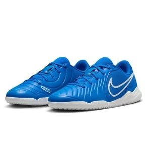 Nike Jr. Tiempo Legend 10 Club Indoor Soccer Shoes – Blue/White